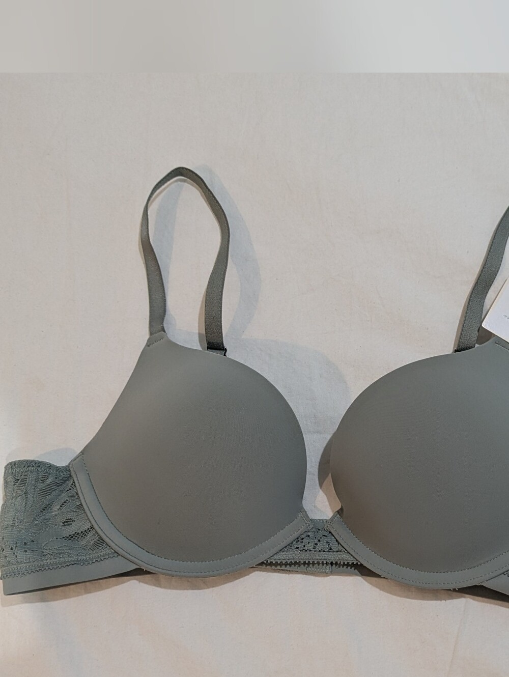 On Gossamer Grey Push-Up Bra